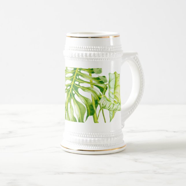 Leafy Sculptures on a Stein (Front Right)