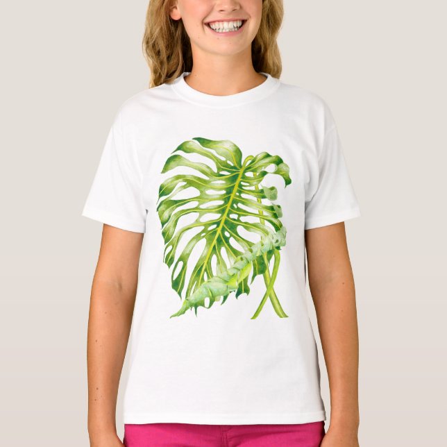 Leafy Sculptures on a T-Shirt (Front)
