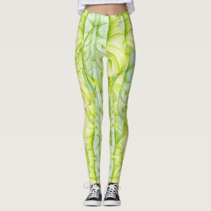 Leafy Sculptures on Leggings