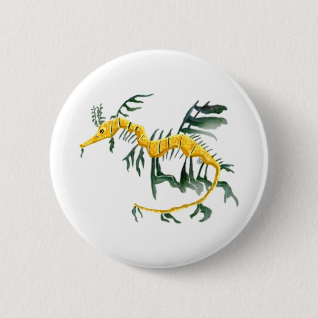 Leafy Sea Dragon 6 Cm Round Badge (Front)