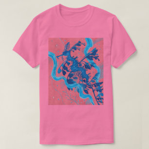 Leafy Sea Dragon Seahorse Fish Underwater Painting T-Shirt