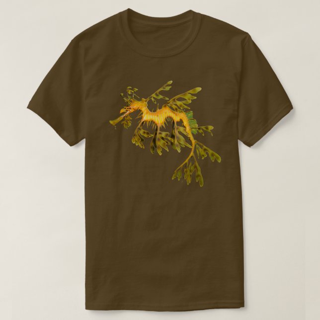 Leafy Seadragon Ocean Sea Dragon Seahorse beautifu T-Shirt (Design Front)