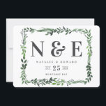 leafy watercolor floral save the date<br><div class="desc">leafy watercolor floral save the date card. With beautiful watercolor leaves and modern bold type this save the date invitation is right on trend and perfect for any season. Part of a wedding suite</div>