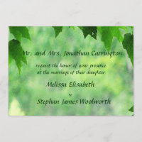 Leafy Wedding Invitation