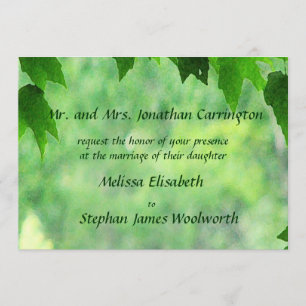 Leafy Wedding Invitation