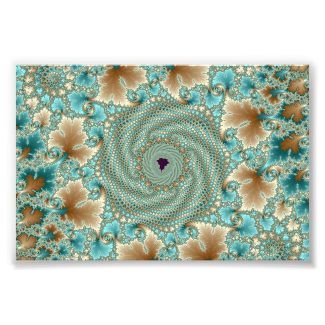 Leafy Whorls Fractal Photo Print (Front)