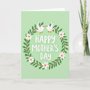 Leafy Wreath Happy Day Card