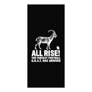 League Champion Fantasy Football Goat Gift Rack Card