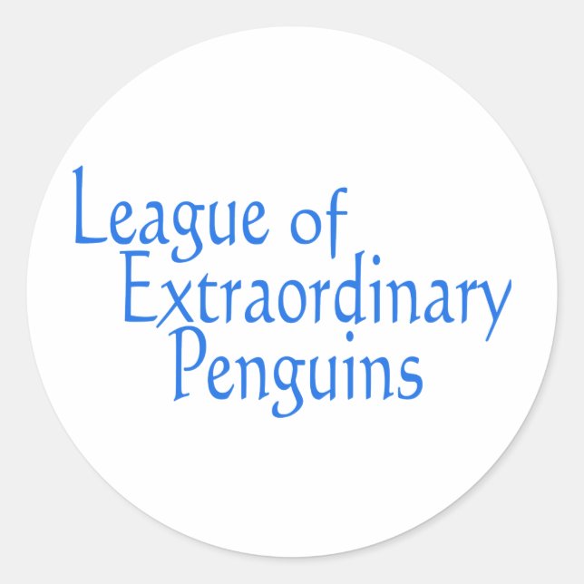 League of Extraordinary Penguins 3 Classic Round Sticker (Front)