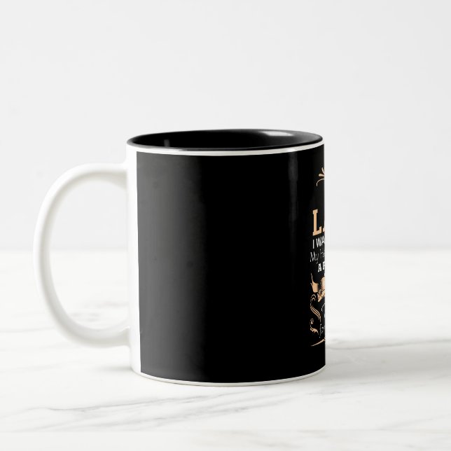 Leah Girl Name Definition Two-Tone Coffee Mug (Left)