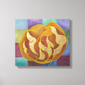 Leah - Hebrew Letters Kabbalah Canvas Print