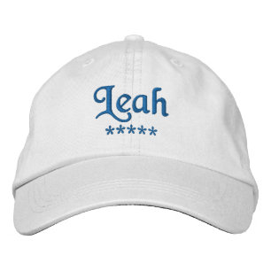 Leah Name Embroidered Hat