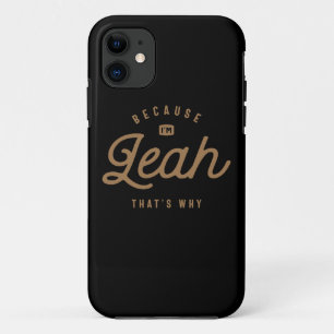 Leah Name Personalised Birthday Name Leah Case-Mate iPhone Case