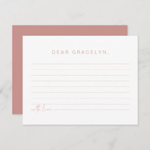 LEAH Pastel Children's Time Capsule Enclosure Card