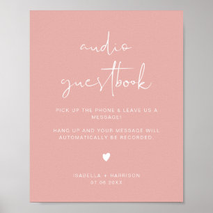 LEAH Vibrant Pastel Audio Guestbook Wedding Sign