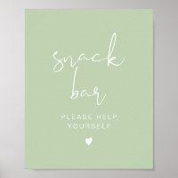 LEAH Vibrant Pastel Pretty Green Spring Snack Bar