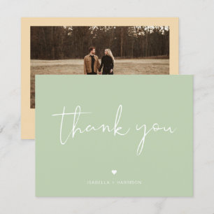 LEAH Vibrant Pastel Pretty Photo Thank You Card