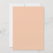 LEAH Vibrant Pastel Spring Simple Save the Date Invitation (Back)