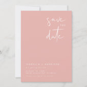 LEAH Vibrant Pastel Spring Simple Save the Date Invitation (Front)