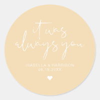 LEAH Vibrant Pastel Yellow Always Wedding Favour 