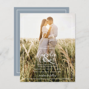 LeahG Budget PHOTO Overlay Dusty Blue Wedding