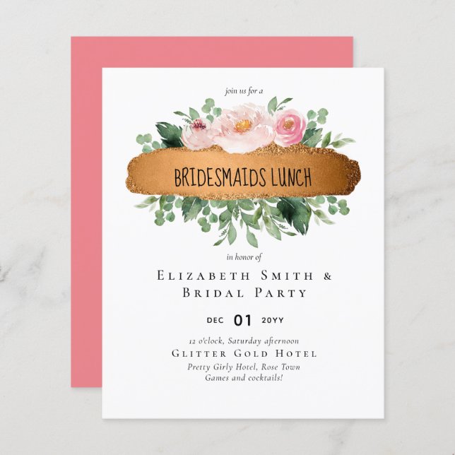 LeahG Budget Rose Gold Glam Wedding (Front/Back)