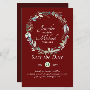 LeahG BUDGET Save Dates Lavender Wreath