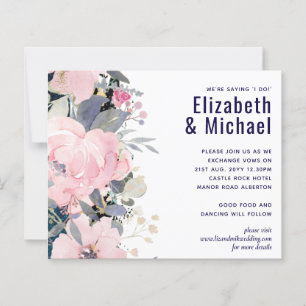 LeahG Budget Wedding Pink Blue Floral