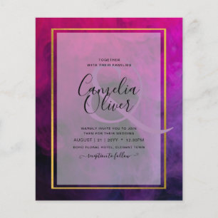 LeahG Magenta Plum Purple INK Wedding INVITE Flyer