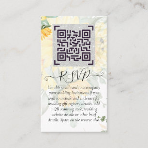LeahG QR Code Wedding Details Insert RSVP Gifts