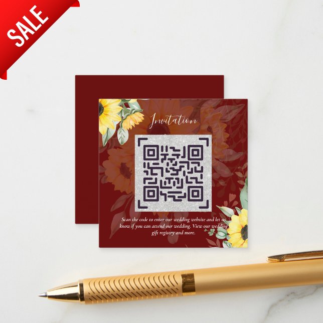 LeahG QR Code Wedding Details Insert RSVP Gifts  (Creator Uploaded)