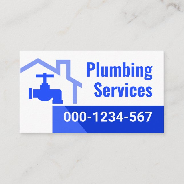 Leaking Faucet From Building Frame Business Card (Front)