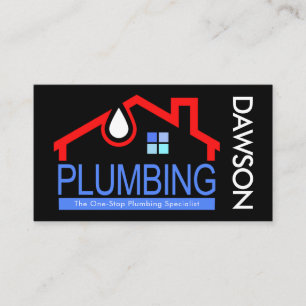 Leaking Home Plumbing Service Business Card