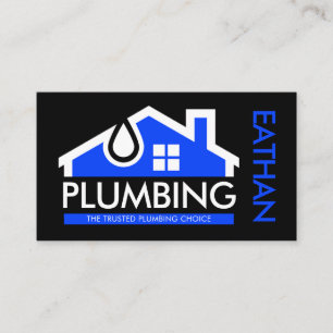 Leaking House Plumbing Waters Business Card