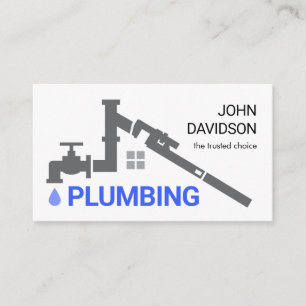 Leaking Plumbing Pipe Home Business Card