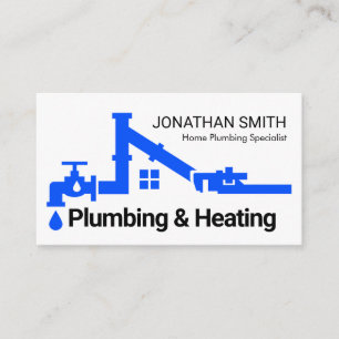 Leaking Plumbing Pipe Home Frame Business Card