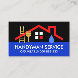 Leaking Roof Home Repair Business Card