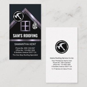 Leaking Silver Home Roof Building Business Card