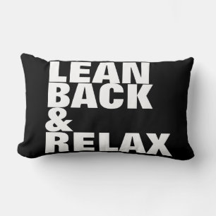 lean back & relax / good vibes only lumbar cushion