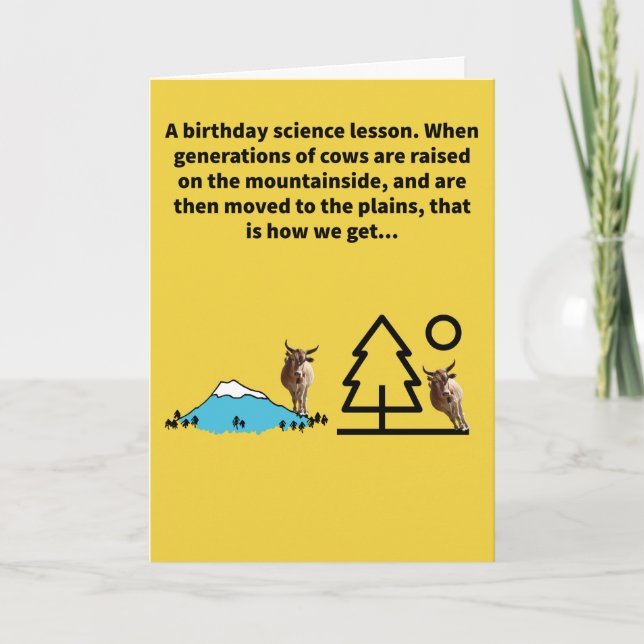 Lean Beef - Birthday Card (Front)