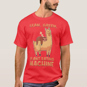 Lean, Green, Plant Eating Machine Vegetarian Funn T-Shirt