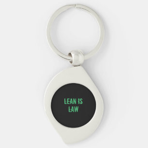 Lean is Law Fitness Personal Trainer Bodybuilding Key Ring