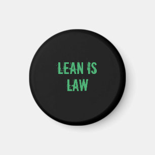 Lean is Law Fitness Personal Trainer Bodybuilding Magnet