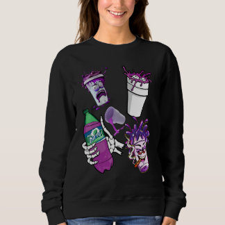 Lean  Purple Drank Dirty Double cup Lean Line Smok Sweatshirt