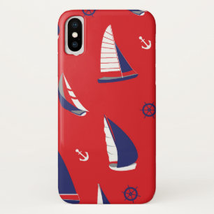 Lean Sailboat Pattern Case-Mate iPhone Case