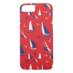 Lean Sailboat Pattern Case-Mate iPhone Case