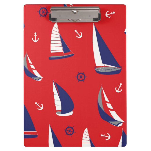 Lean Sailboat Pattern Clipboard (Front)