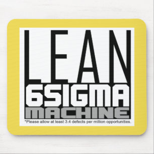 Lean Six Sigma Machine (Yellow) Mouse Pad