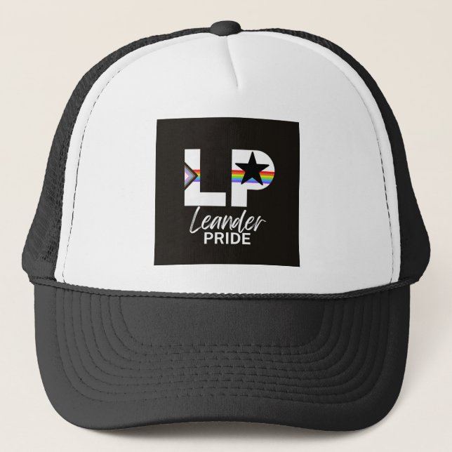 Leander PRIDE Merch! Trucker Hat (Front)