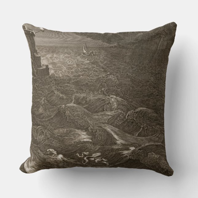 Leander Swims Over the Hellespont to Meet his Mist Cushion (Front)